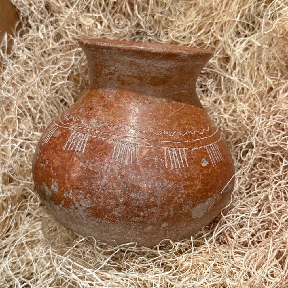 Pre-Columbian Nayarit Redware Olla Hand-Coiled Ceramic Vessel ca. 300 BCE–400 CE